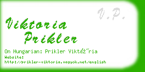 viktoria prikler business card